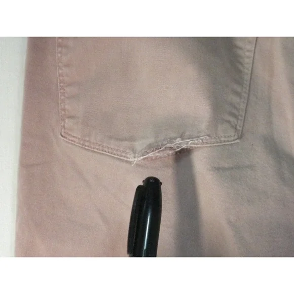 J Brand Tyler Jeans Mens 33x32‎ Thrashed Radish Red Denim Slim Fit Distressed - Picture 7 of 16